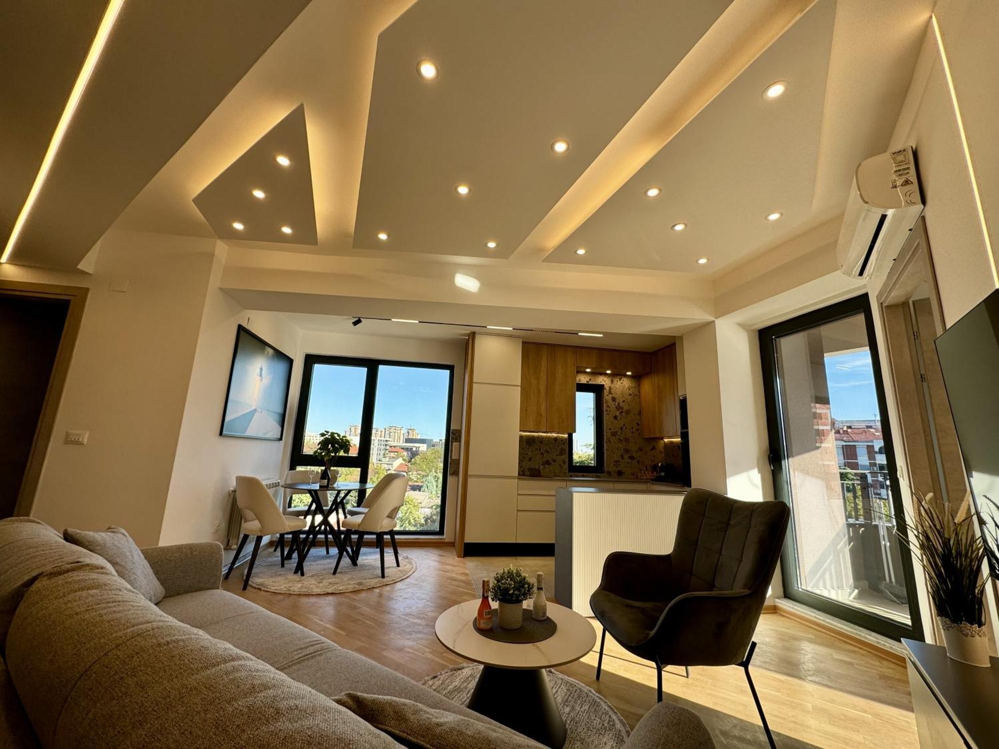 Maria Luxury Apartment Szkopje Kültér fotó